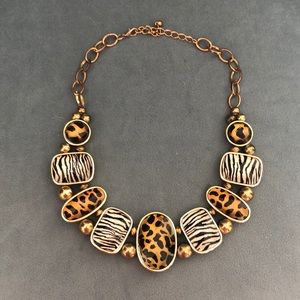 Animal Print Statement Choker